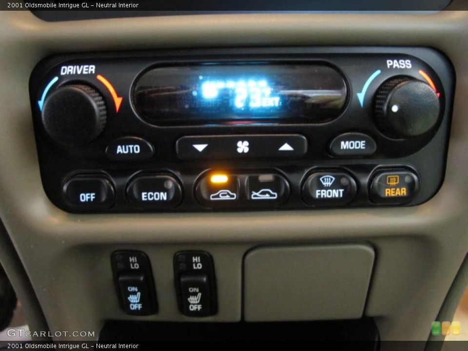 Neutral Interior Controls for the 2001 Oldsmobile Intrigue GL #41465382