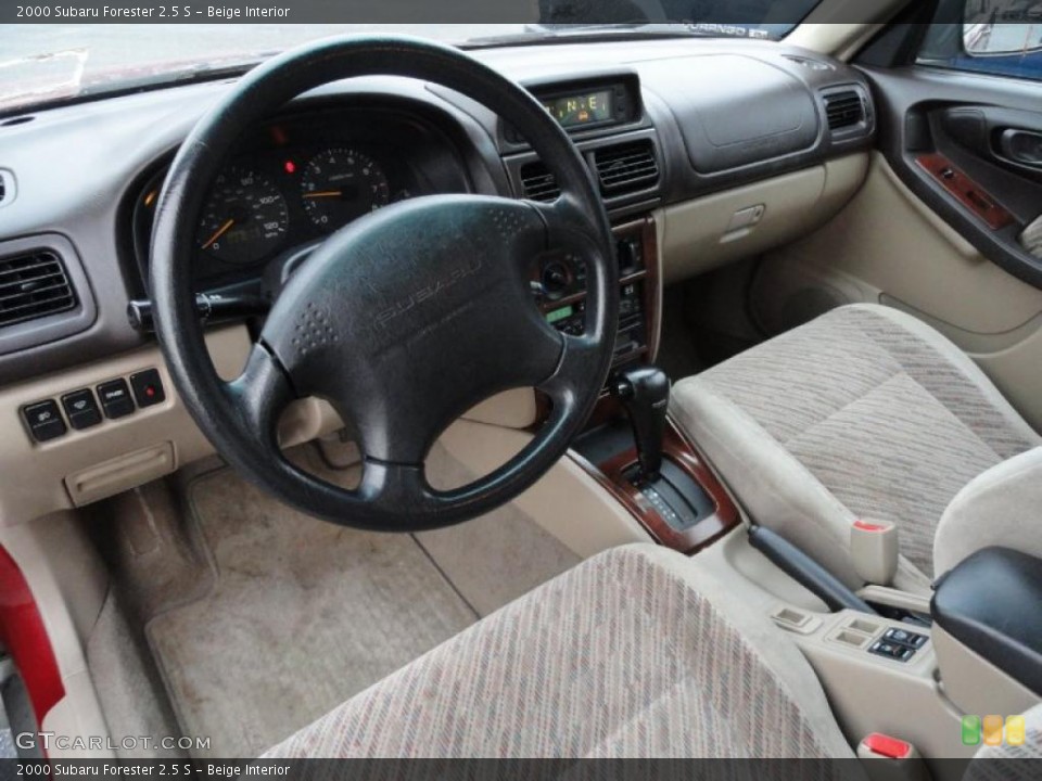 Beige Interior Prime Interior for the 2000 Subaru Forester 2.5 S #41466734