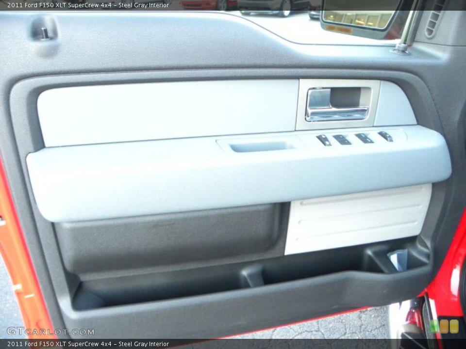 Steel Gray Interior Door Panel for the 2011 Ford F150 XLT SuperCrew 4x4 #41467219