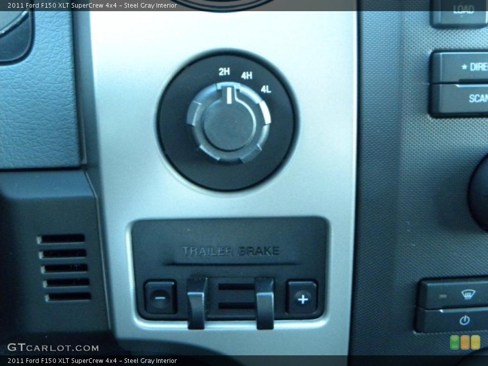 Steel Gray Interior Controls for the 2011 Ford F150 XLT SuperCrew 4x4 #41467319