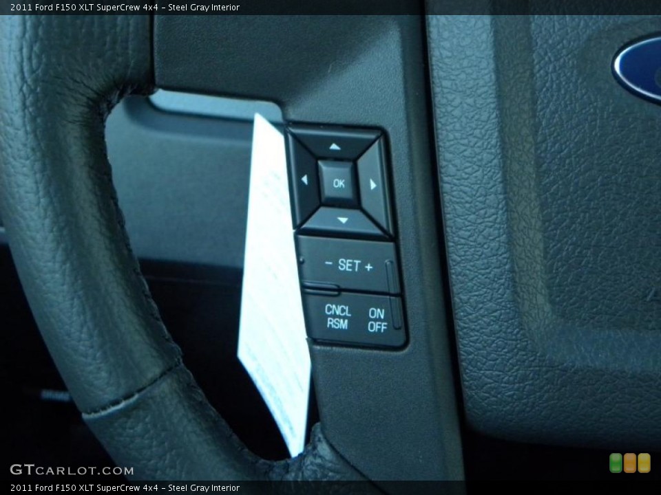 Steel Gray Interior Controls for the 2011 Ford F150 XLT SuperCrew 4x4 #41467339
