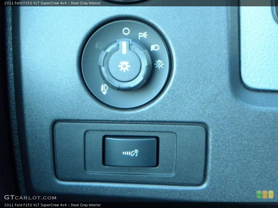 Steel Gray Interior Controls for the 2011 Ford F150 XLT SuperCrew 4x4 #41467383