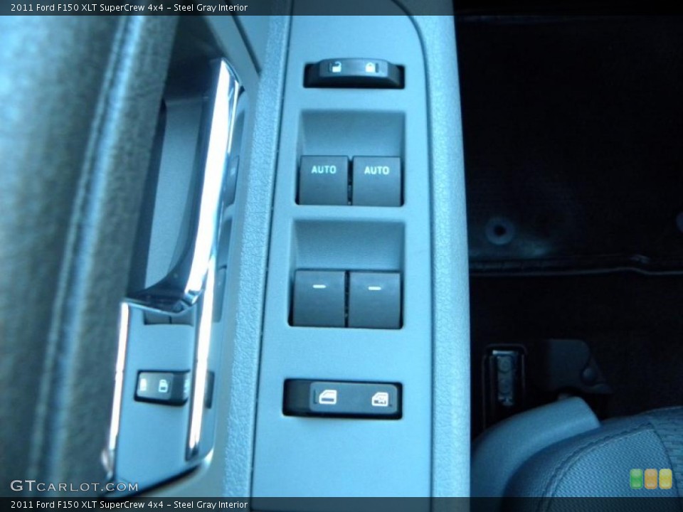 Steel Gray Interior Controls for the 2011 Ford F150 XLT SuperCrew 4x4 #41467395