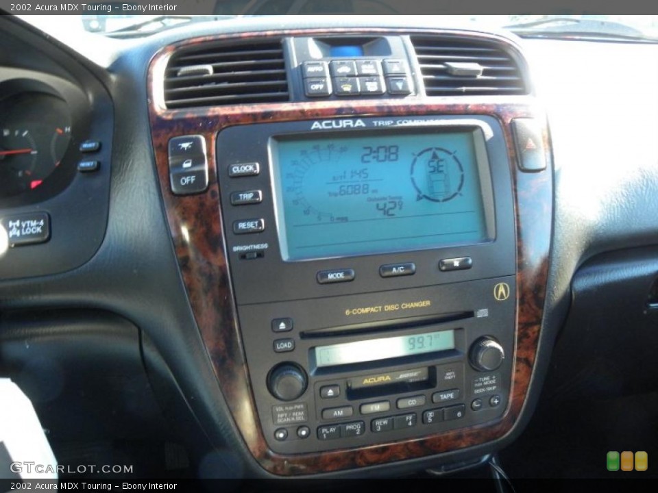 Ebony Interior Controls for the 2002 Acura MDX Touring #41467936