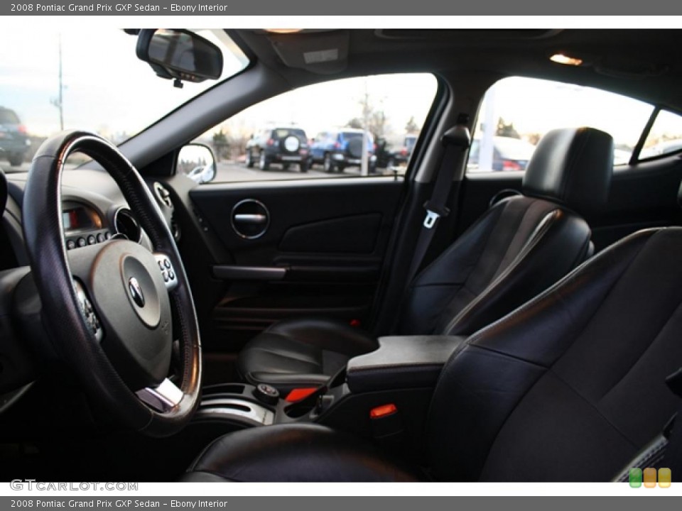 Ebony Interior Photo for the 2008 Pontiac Grand Prix GXP Sedan #41470143