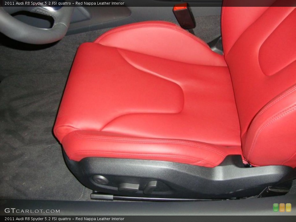 Red Nappa Leather Interior Photo for the 2011 Audi R8 Spyder 5.2 FSI quattro #41470723