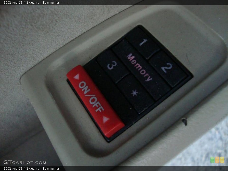 Ecru Interior Controls for the 2002 Audi S8 4.2 quattro #41471383