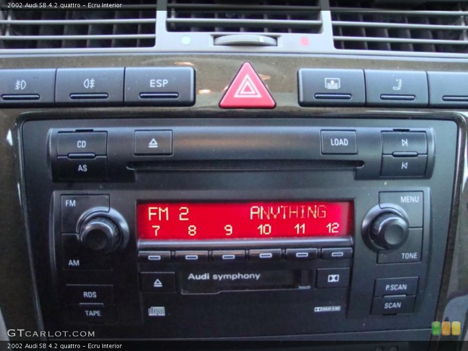 Ecru Interior Controls for the 2002 Audi S8 4.2 quattro #41471811