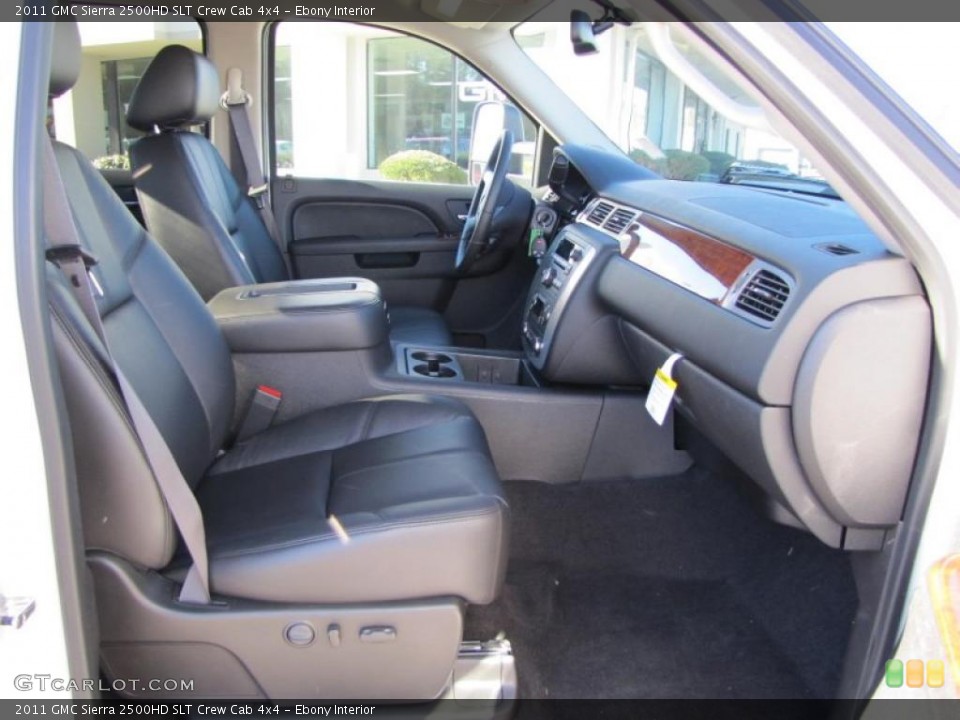 Ebony Interior Photo for the 2011 GMC Sierra 2500HD SLT Crew Cab 4x4 #41471911