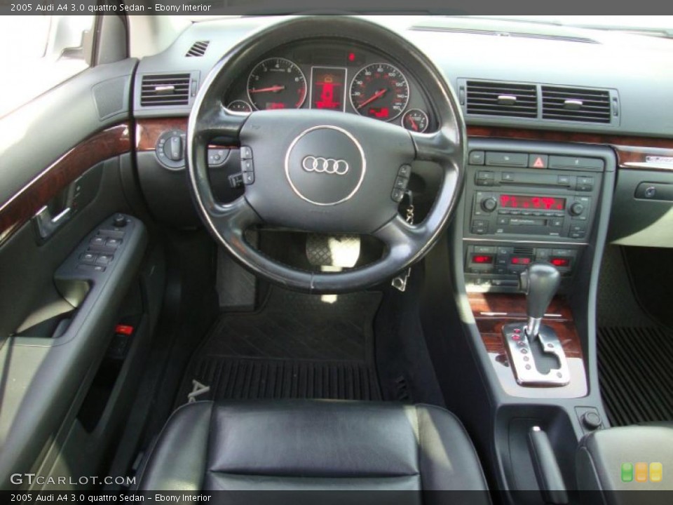 Ebony Interior Dashboard for the 2005 Audi A4 3.0 quattro Sedan #41472379