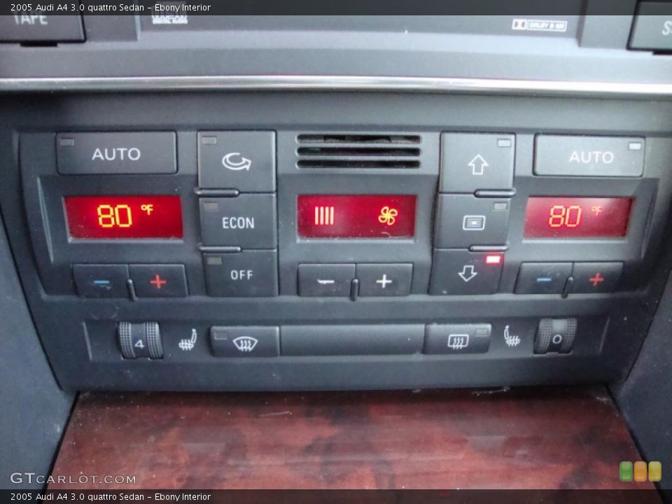 Ebony Interior Controls for the 2005 Audi A4 3.0 quattro Sedan #41472563