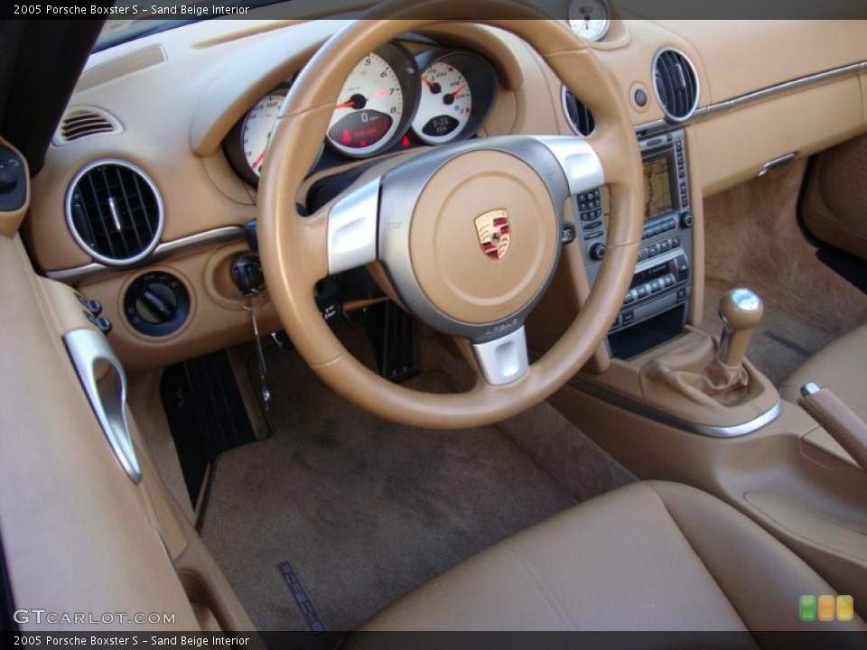 Sand Beige Interior Photo for the 2005 Porsche Boxster S #41473707