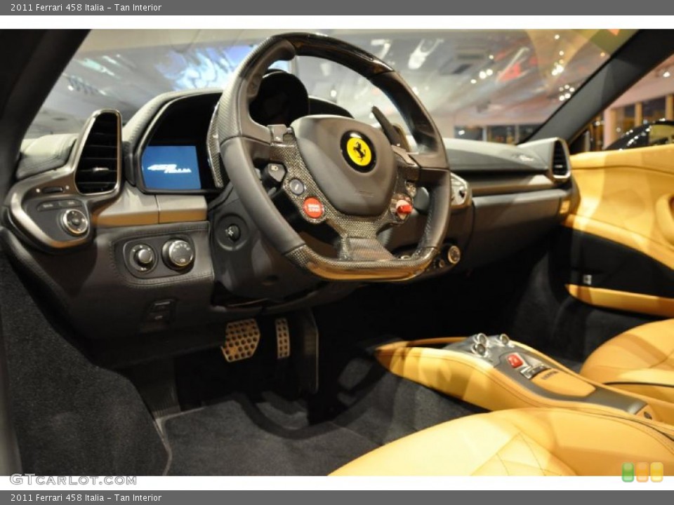 Tan Interior Dashboard for the 2011 Ferrari 458 Italia #41473779