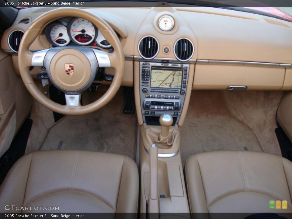 Sand Beige Interior Dashboard for the 2005 Porsche Boxster S #41474015