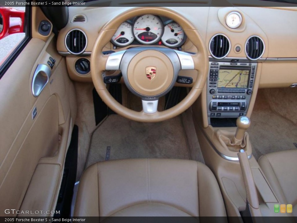 Sand Beige Interior Controls for the 2005 Porsche Boxster S #41474027