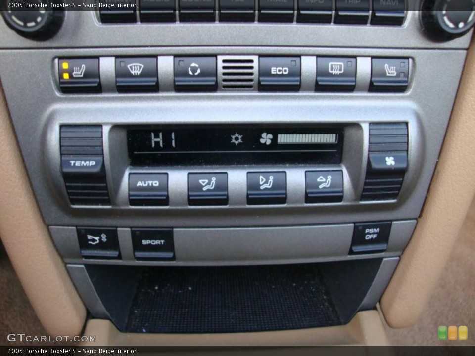 Sand Beige Interior Controls for the 2005 Porsche Boxster S #41474083