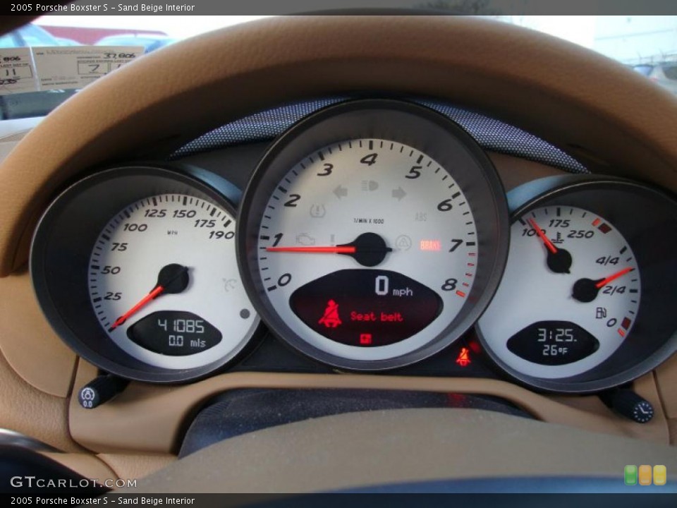 Sand Beige Interior Gauges for the 2005 Porsche Boxster S #41474119