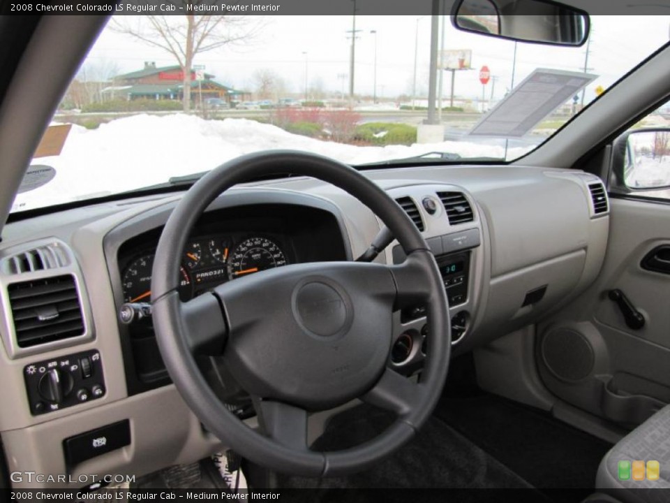 Medium Pewter Interior Dashboard for the 2008 Chevrolet Colorado LS Regular Cab #41475479