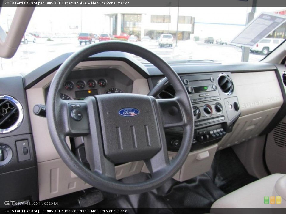 Medium Stone Interior Dashboard for the 2008 Ford F350 Super Duty XLT SuperCab 4x4 #41476303