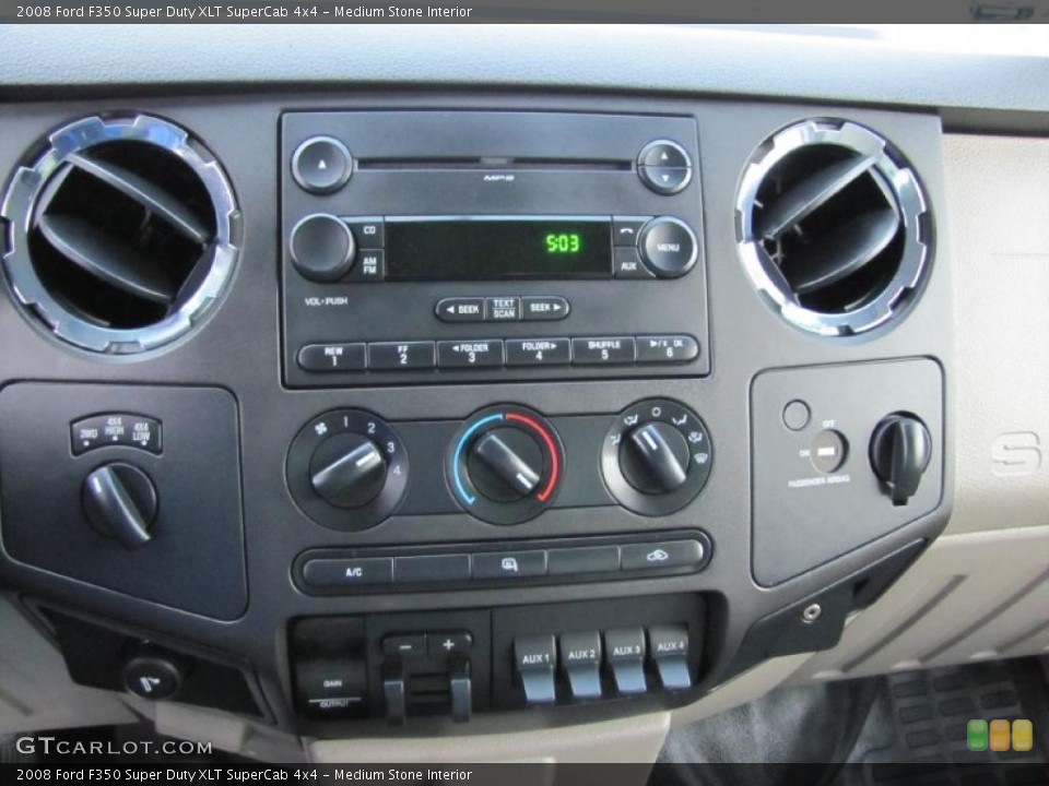 Medium Stone Interior Controls for the 2008 Ford F350 Super Duty XLT SuperCab 4x4 #41476335