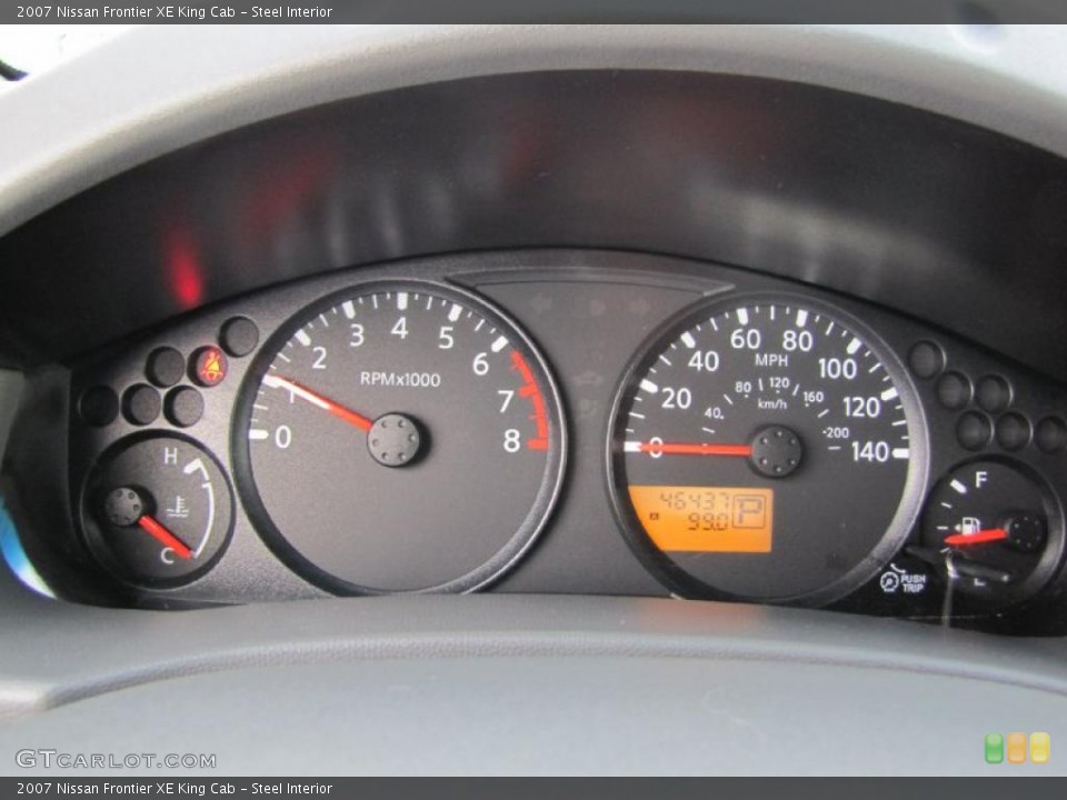 Steel Interior Gauges for the 2007 Nissan Frontier XE King Cab #41476603