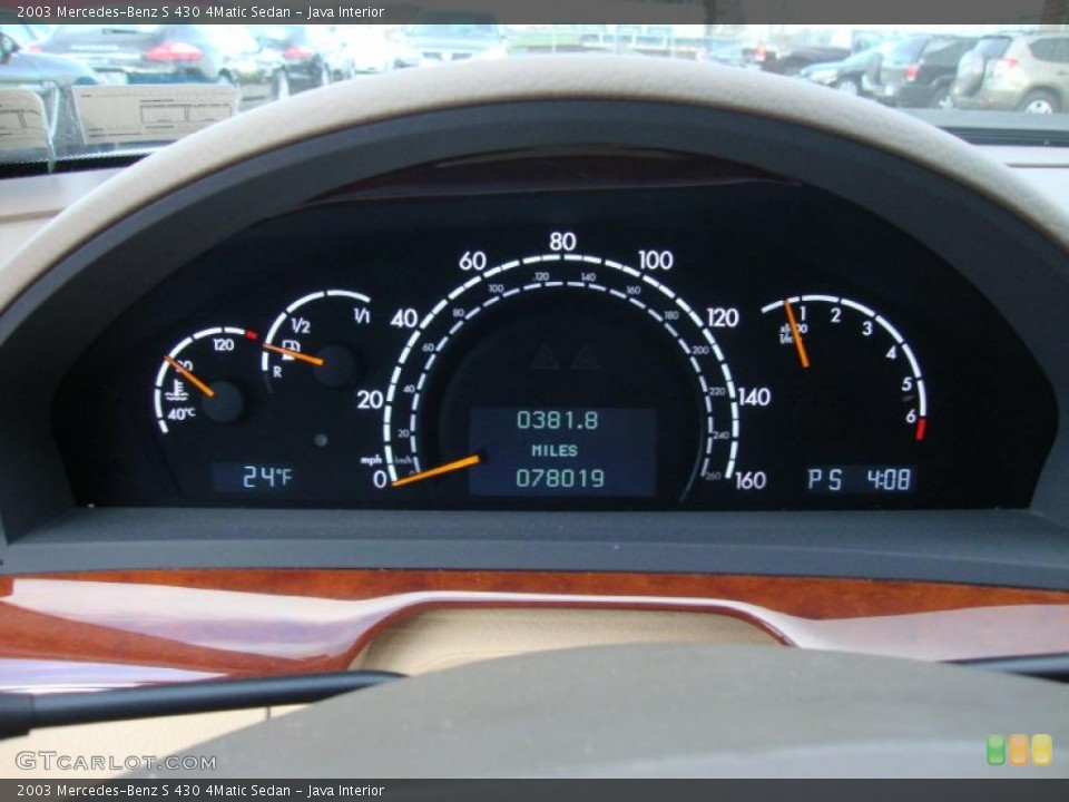 Java Interior Gauges for the 2003 Mercedes-Benz S 430 4Matic Sedan #41476899