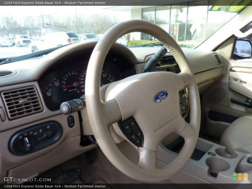 Medium Parchment Interior Steering Wheel for the 2004 Ford Explorer Eddie Bauer 4x4 #41479055