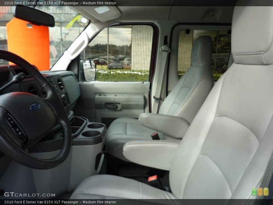 Medium Flint Interior Photo for the 2010 Ford E Series Van E150 XLT Passenger #41479311