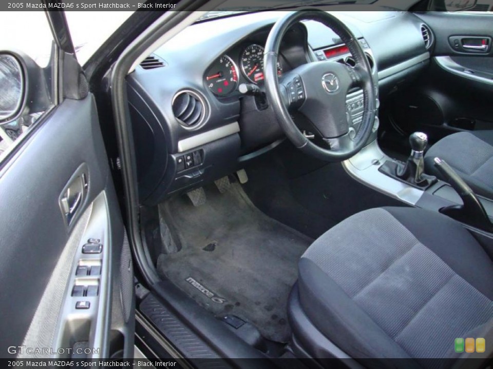Black Interior Prime Interior for the 2005 Mazda MAZDA6 s Sport Hatchback #41479967