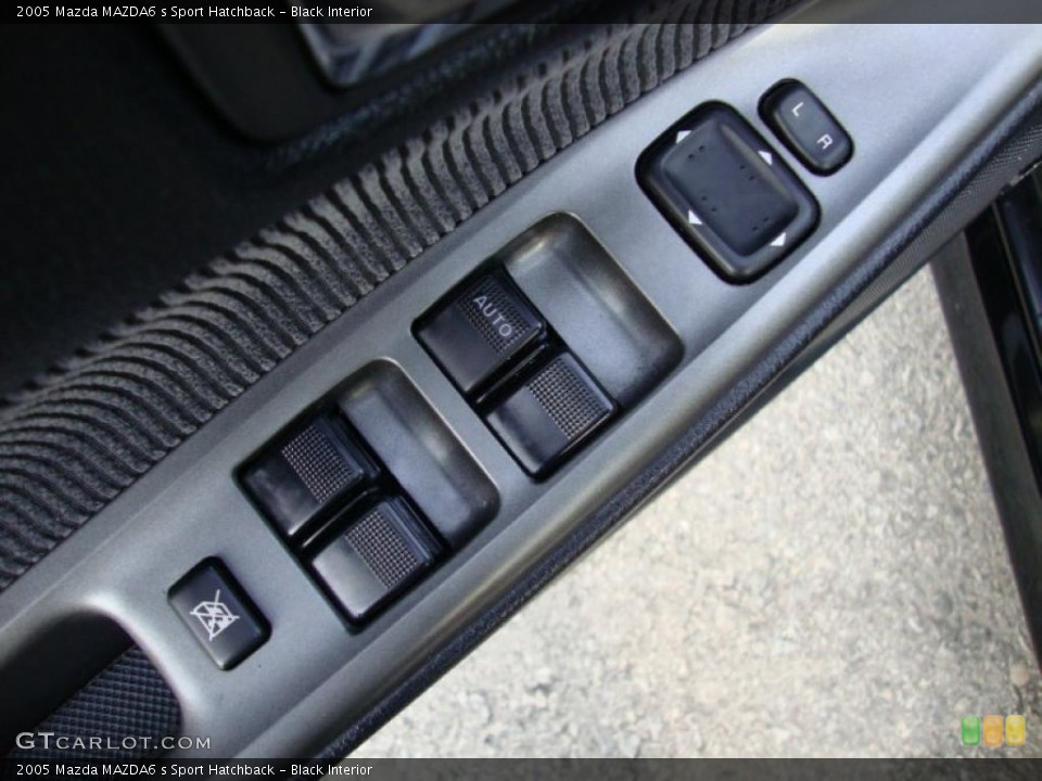 Black Interior Controls for the 2005 Mazda MAZDA6 s Sport Hatchback #41479999