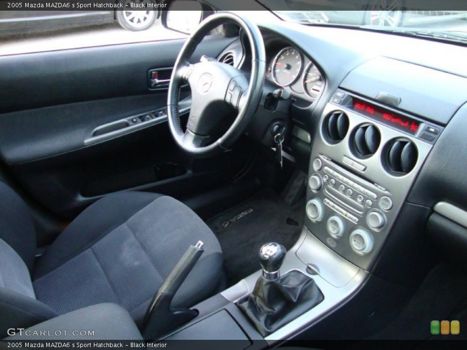 Black Interior Photo for the 2005 Mazda MAZDA6 s Sport Hatchback #41480075