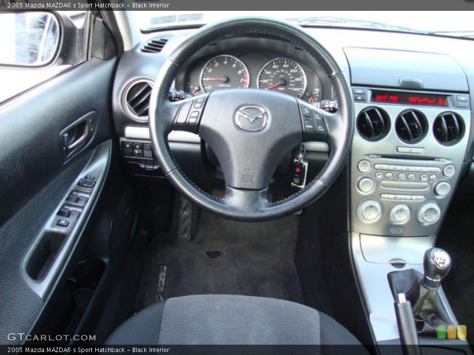 Black Interior Controls for the 2005 Mazda MAZDA6 s Sport Hatchback #41480251