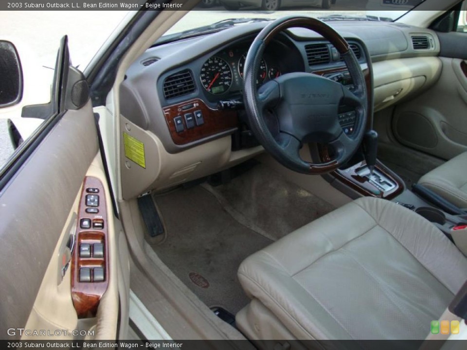 Beige Interior Prime Interior for the 2003 Subaru Outback L.L. Bean Edition Wagon #41483323