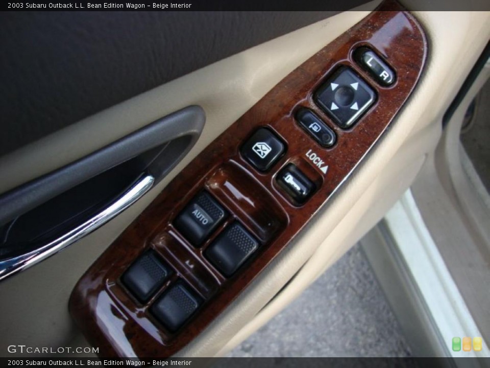Beige Interior Controls for the 2003 Subaru Outback L.L. Bean Edition Wagon #41483355