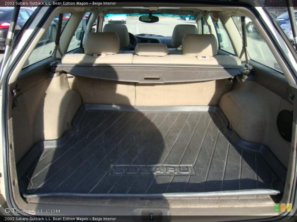 Beige Interior Trunk for the 2003 Subaru Outback L.L. Bean Edition Wagon #41483563