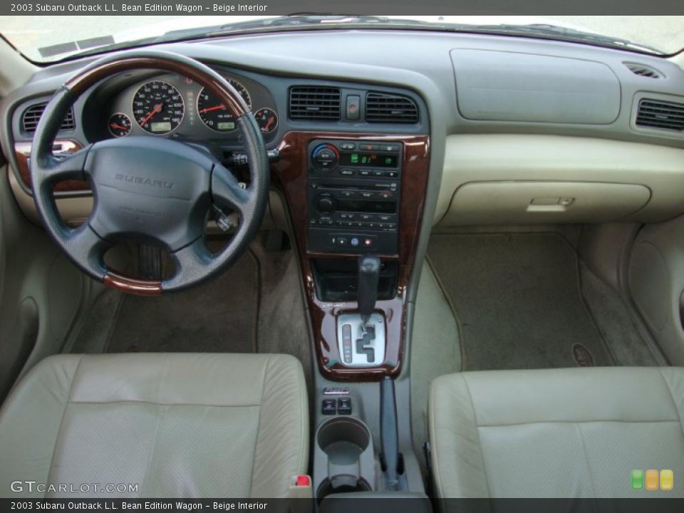 Beige Interior Dashboard for the 2003 Subaru Outback L.L. Bean Edition Wagon #41483631