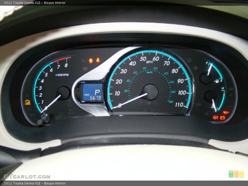 Bisque Interior Gauges for the 2011 Toyota Sienna XLE #41484307