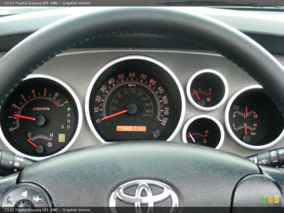 Graphite Interior Gauges for the 2010 Toyota Sequoia SR5 4WD #41487379