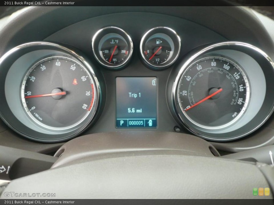 Cashmere Interior Gauges for the 2011 Buick Regal CXL #41489467