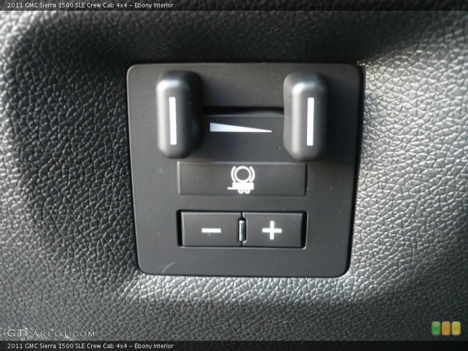 Ebony Interior Controls for the 2011 GMC Sierra 1500 SLE Crew Cab 4x4 #41489759