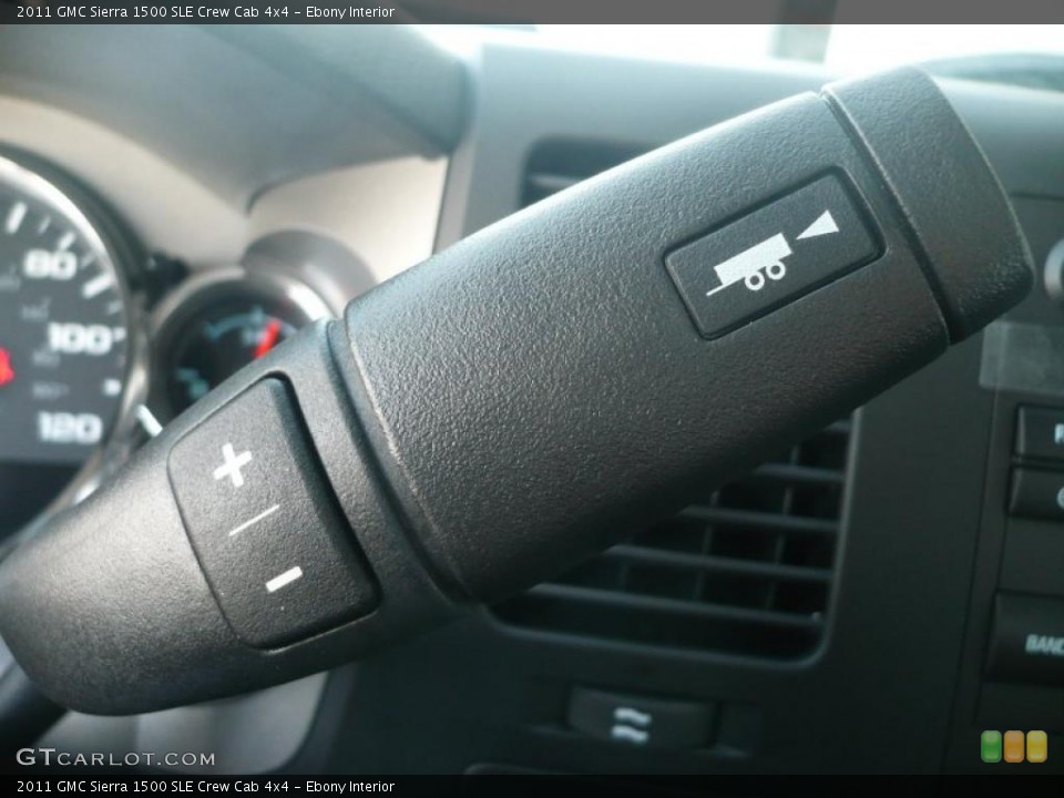 Ebony Interior Controls for the 2011 GMC Sierra 1500 SLE Crew Cab 4x4 #41489795