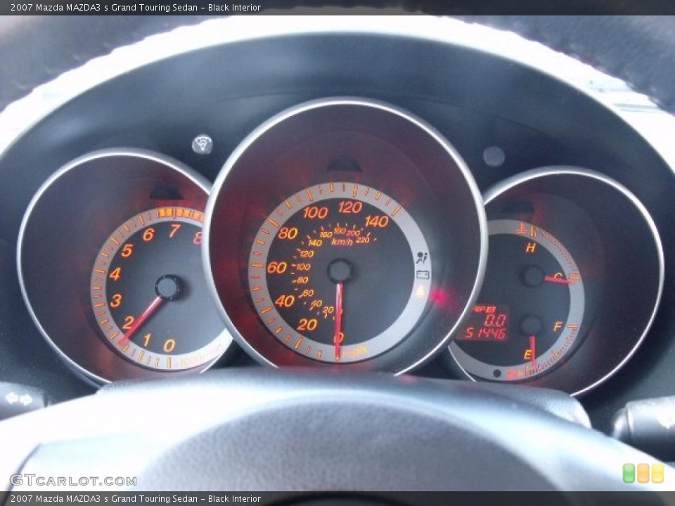Black Interior Gauges for the 2007 Mazda MAZDA3 s Grand Touring Sedan #41490467