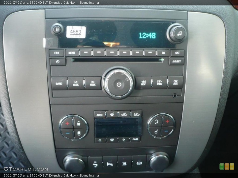 Ebony Interior Controls for the 2011 GMC Sierra 2500HD SLT Extended Cab 4x4 #41490863