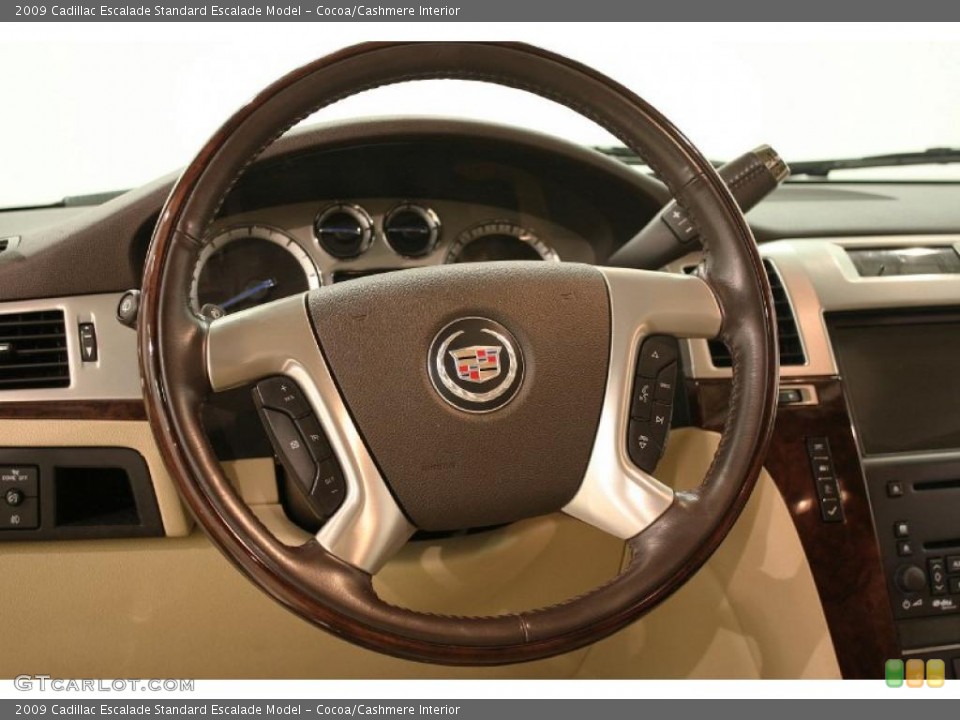 Cocoa/Cashmere Interior Steering Wheel for the 2009 Cadillac Escalade  #41490895