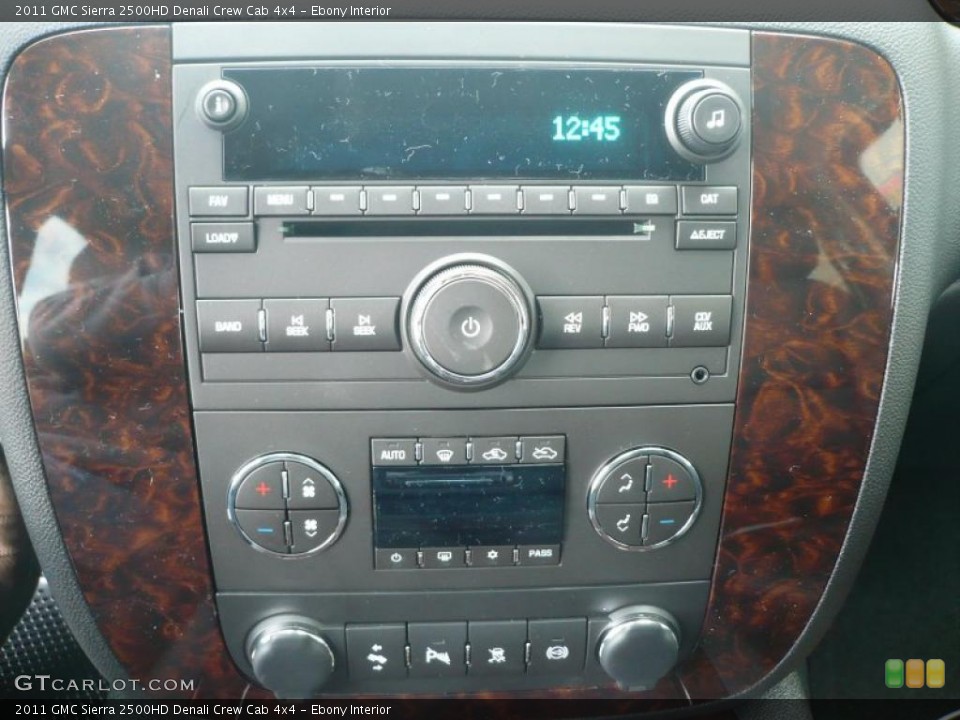 Ebony Interior Controls for the 2011 GMC Sierra 2500HD Denali Crew Cab 4x4 #41492483