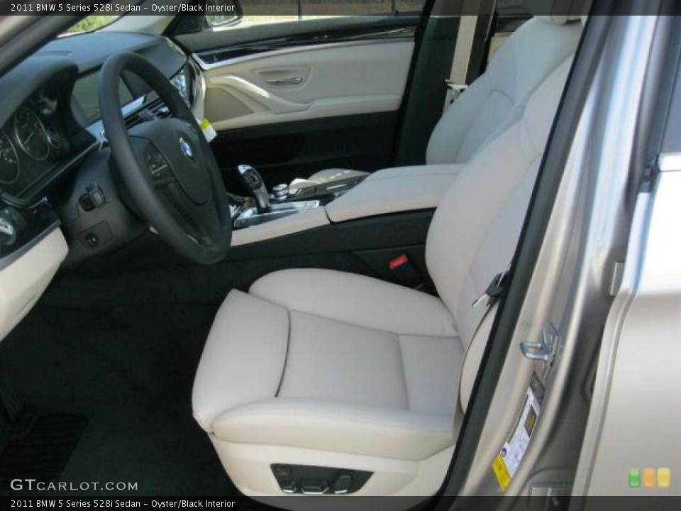 Oyster/Black Interior Photo for the 2011 BMW 5 Series 528i Sedan #41492667