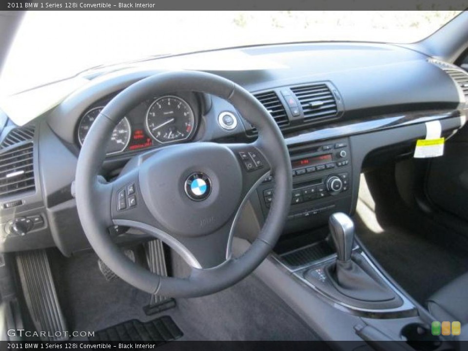 Black Interior Prime Interior for the 2011 BMW 1 Series 128i Convertible #41493555