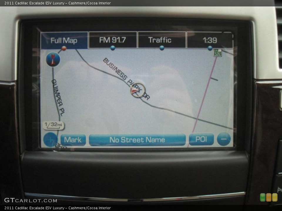Cashmere/Cocoa Interior Navigation for the 2011 Cadillac Escalade ESV Luxury #41493583
