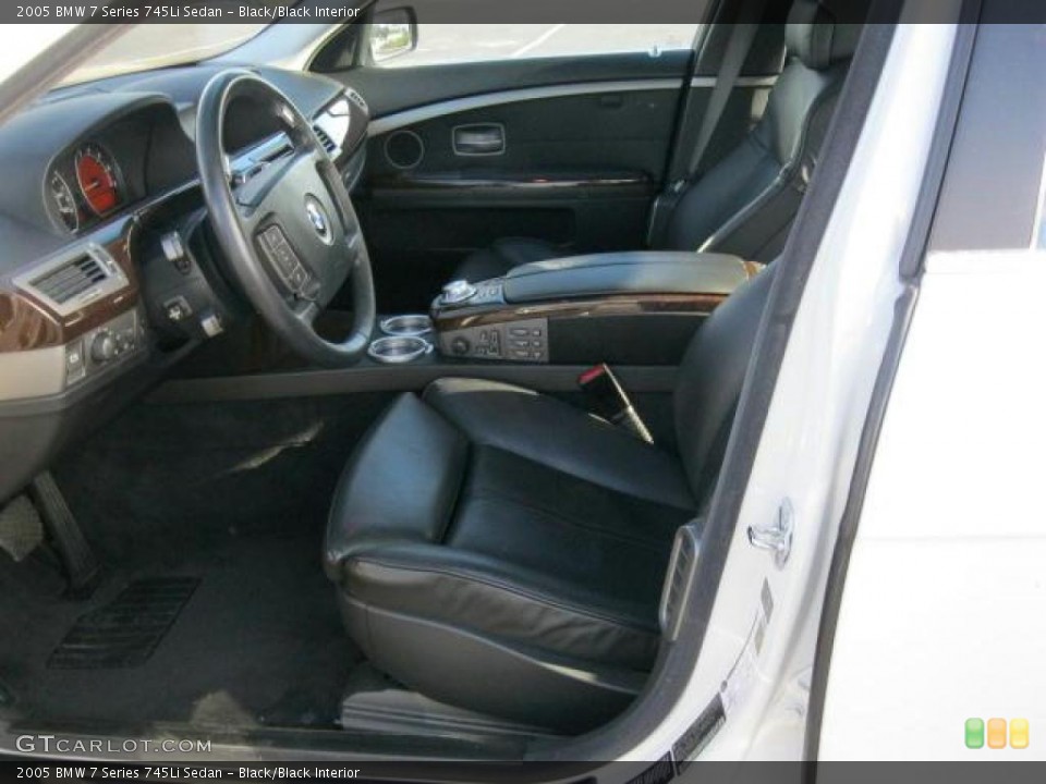 Black/Black Interior Photo for the 2005 BMW 7 Series 745Li Sedan #41493727