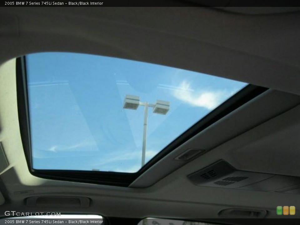 Black/Black Interior Sunroof for the 2005 BMW 7 Series 745Li Sedan #41493759
